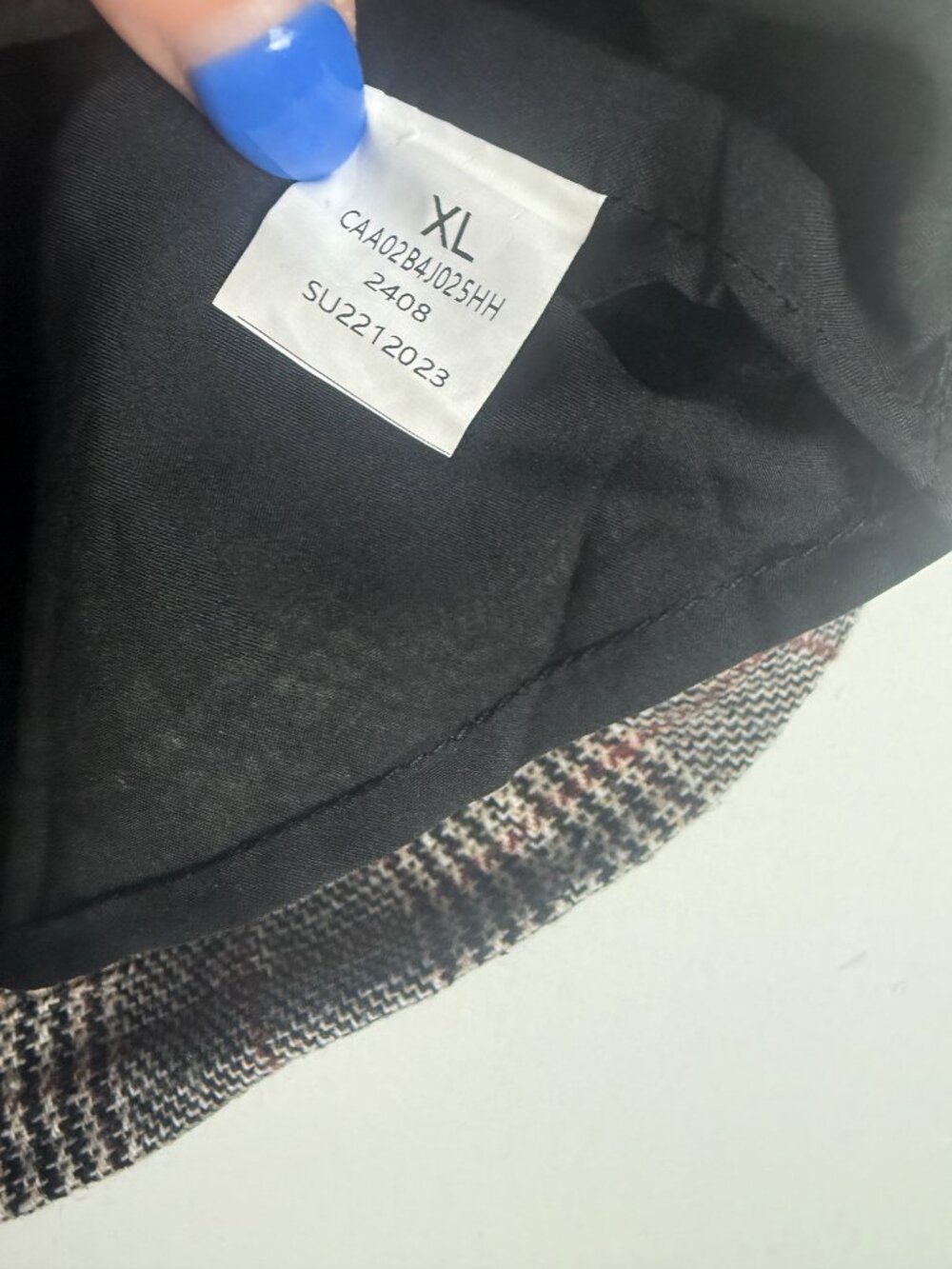 NWT Cupshe Plaid Button Mini Skirt Size XL NEW - Picture 6 of 8